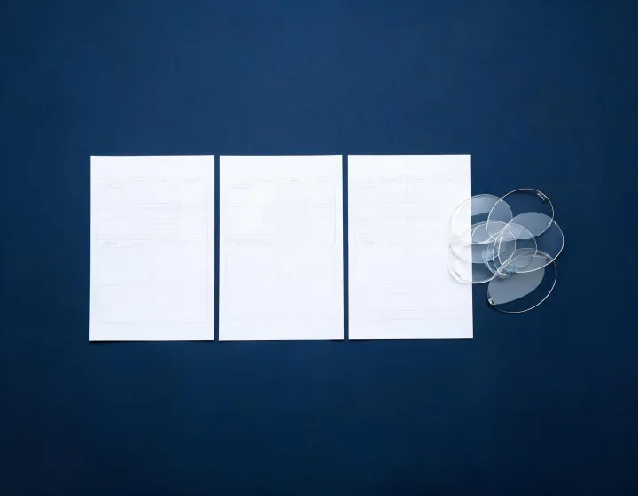 Side-by-side factory quote sheets for china digital progressive lenses